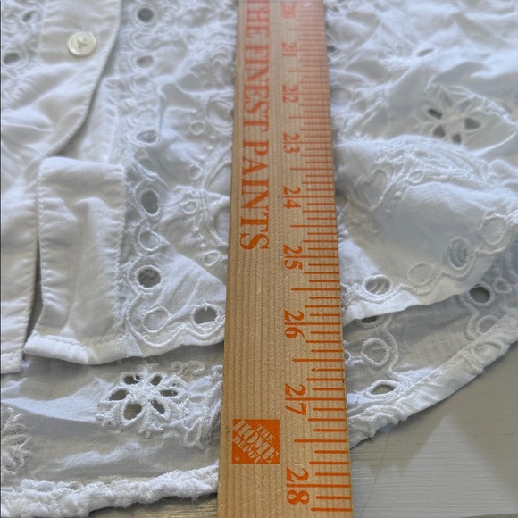 Madewell Embroidered Oversized Button-Up Shirt Size Small - Picture 9 of 11